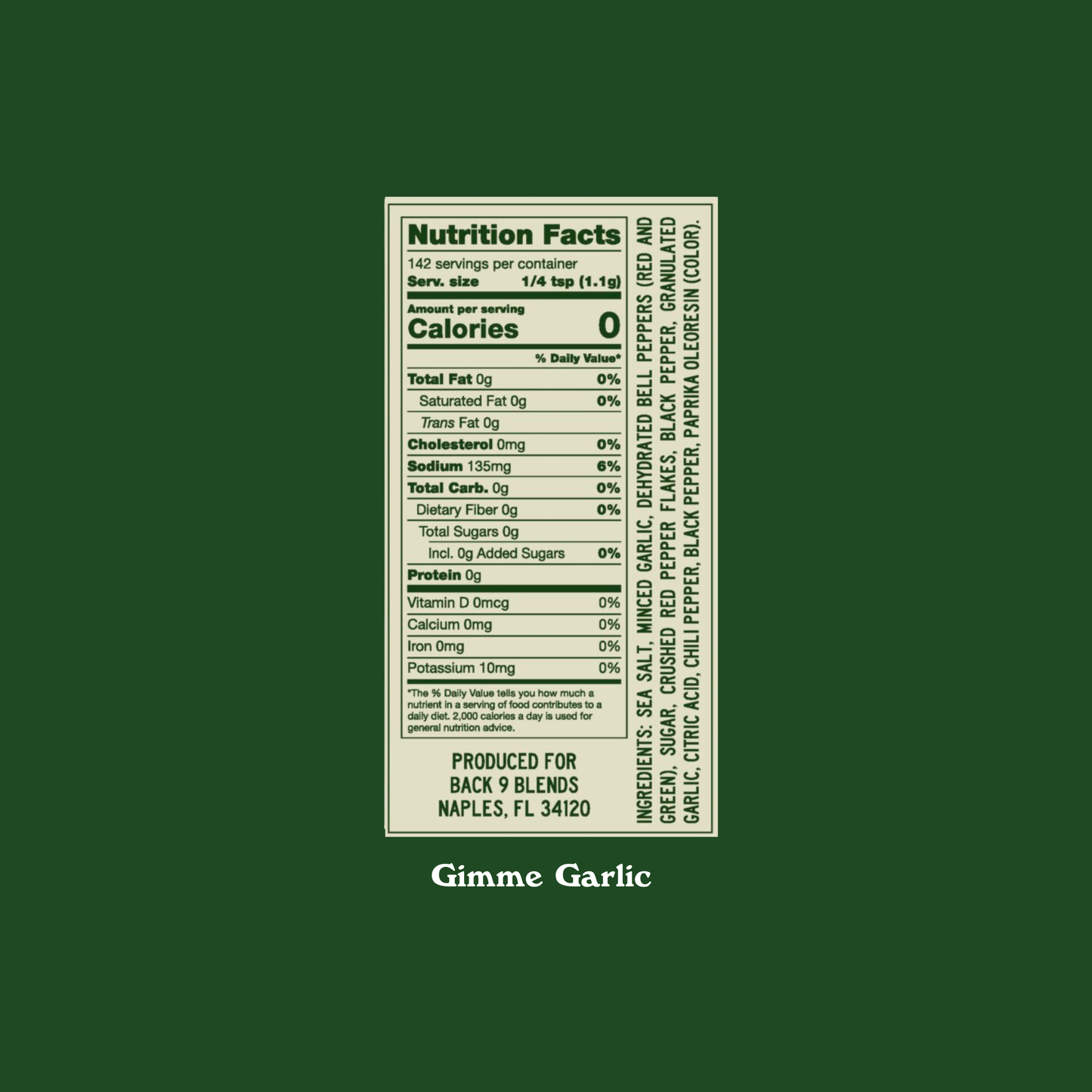 Gimme Garlic Seasoning